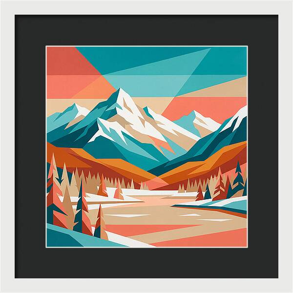 Snowy Mountain Landscape