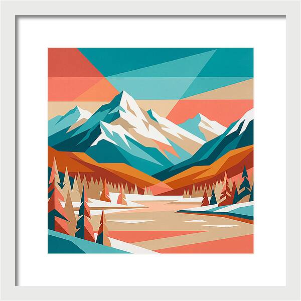 Snowy Mountain Landscape