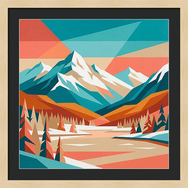 Snowy Mountain Landscape