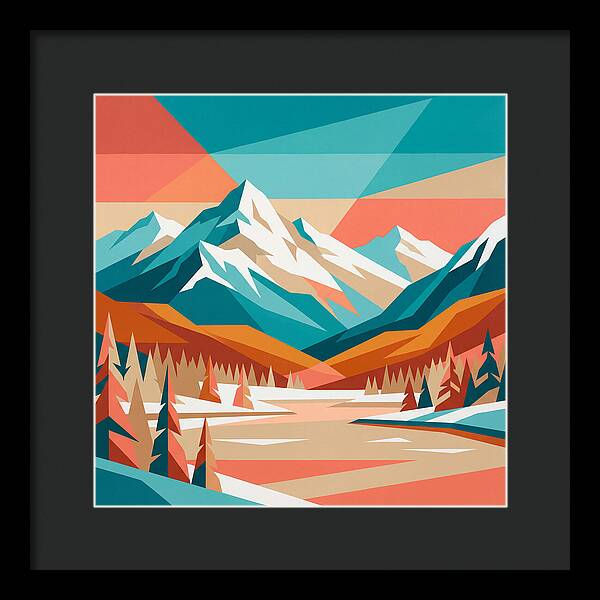 Snowy Mountain Landscape