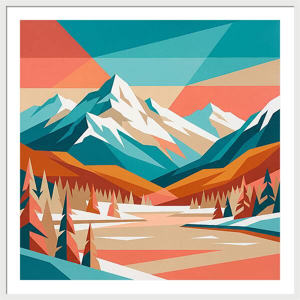 Snowy Mountain Landscape