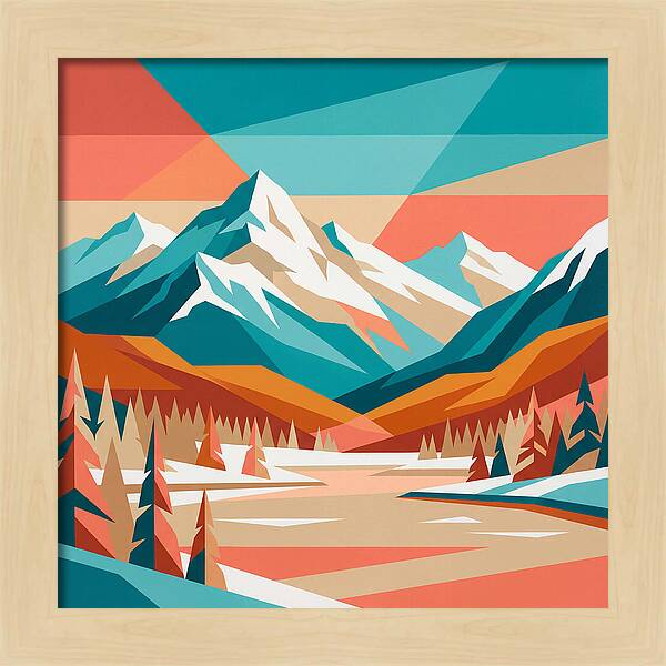 Snowy Mountain Landscape