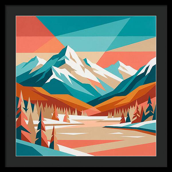 Snowy Mountain Landscape