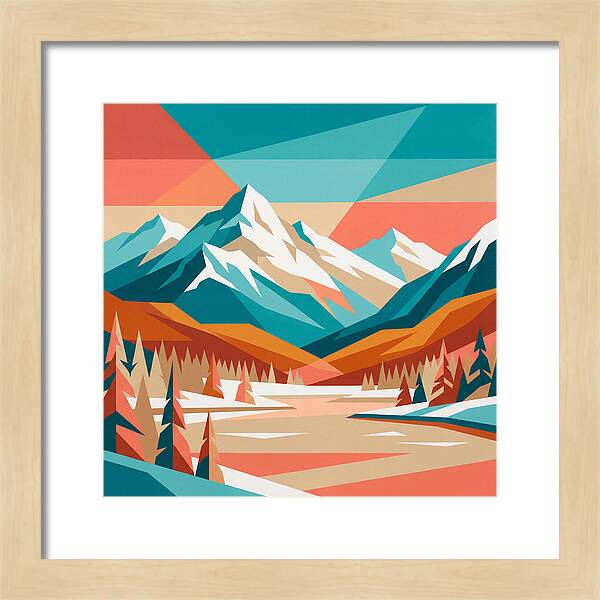 Snowy Mountain Landscape