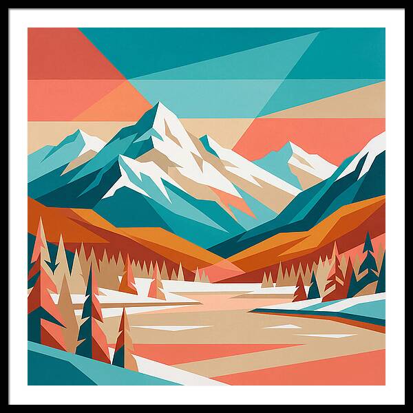 Snowy Mountain Landscape