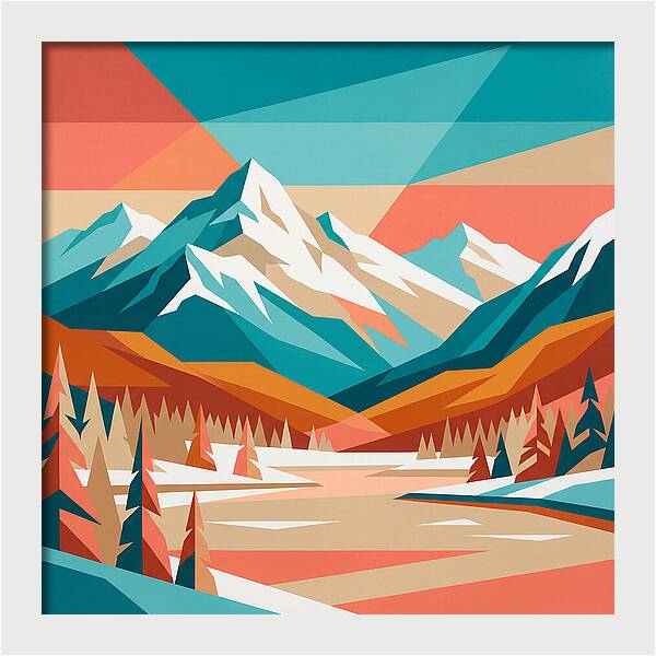 Snowy Mountain Landscape