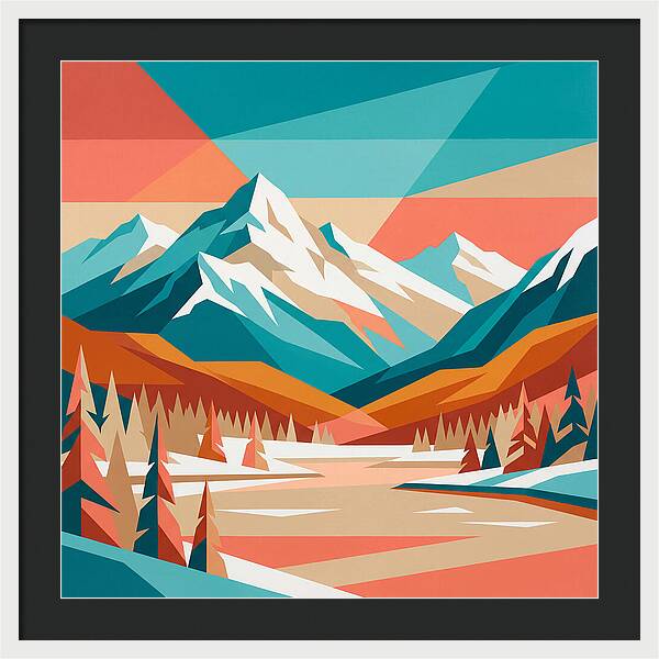 Snowy Mountain Landscape