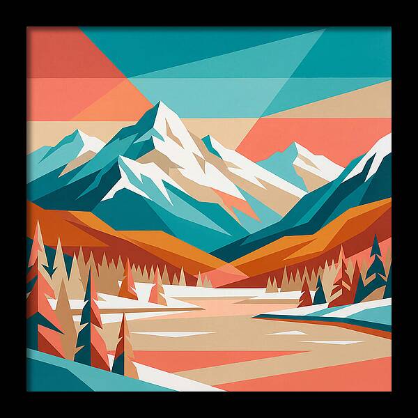 Snowy Mountain Landscape