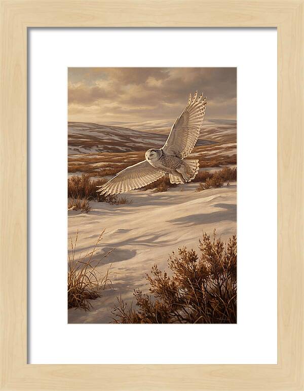 Snowy Owl In Majestic Flight
