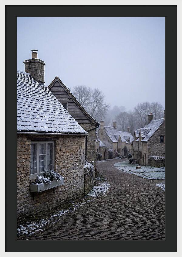 Snowy Village Serenity