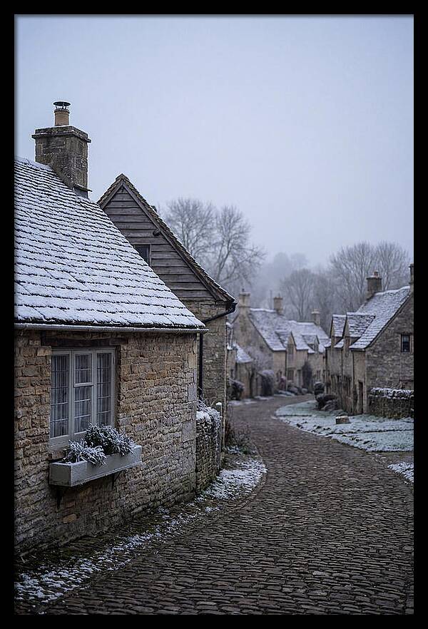 Snowy Village Serenity