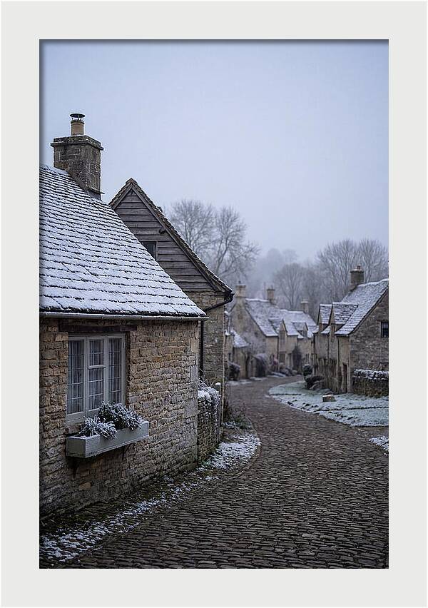 Snowy Village Serenity