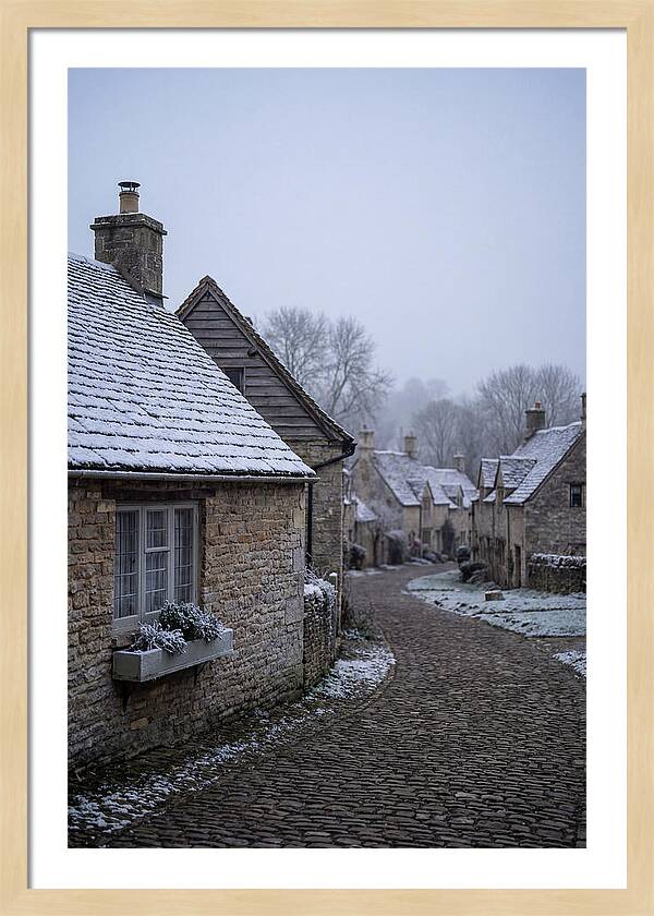 Snowy Village Serenity