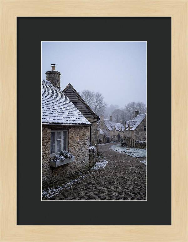 Snowy Village Serenity