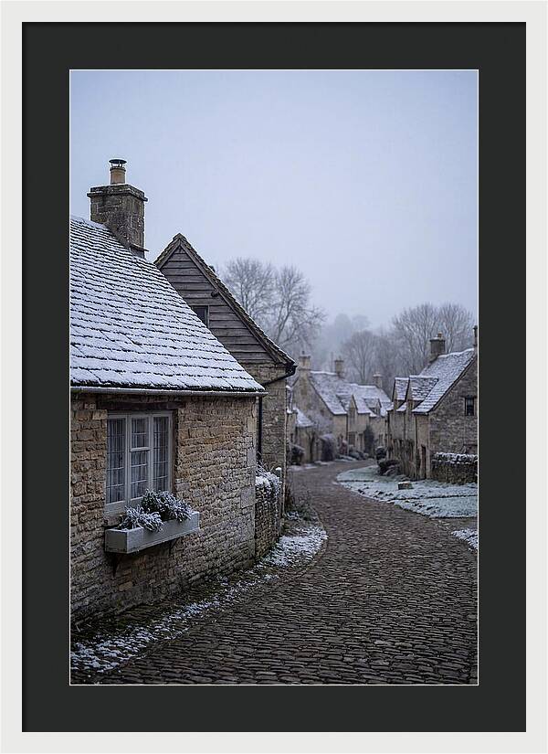 Snowy Village Serenity
