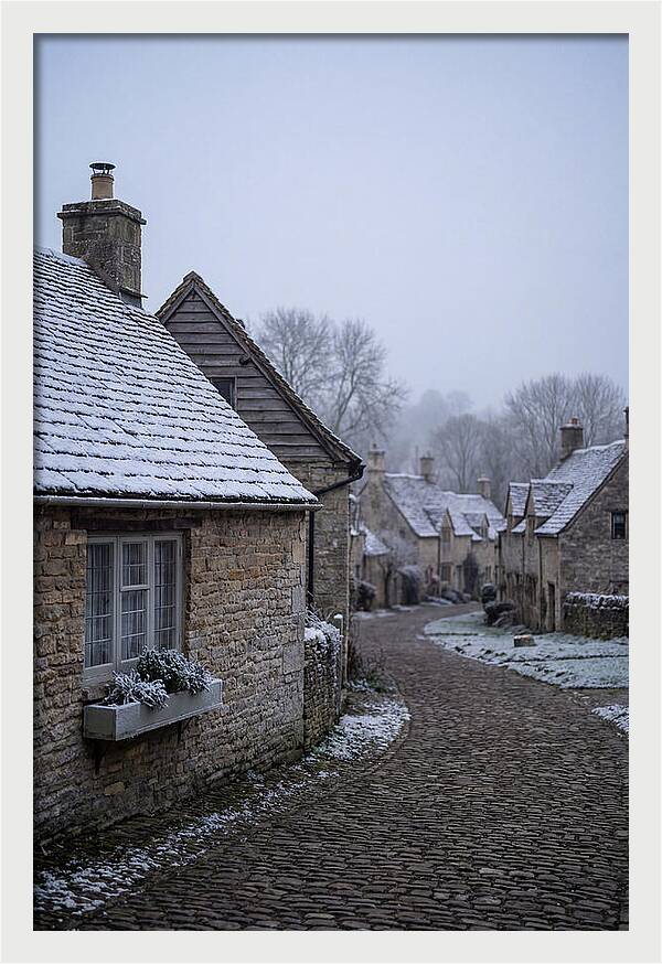 Snowy Village Serenity