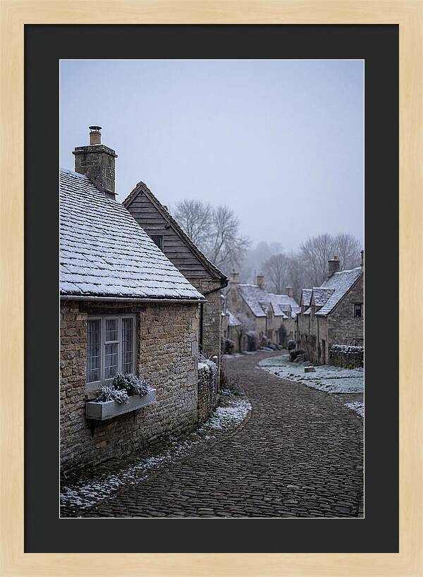 Snowy Village Serenity
