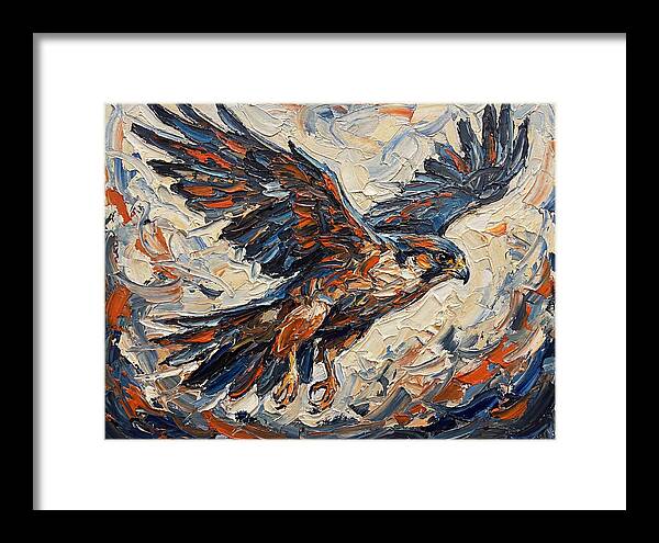 Soaring Falcon In Motion