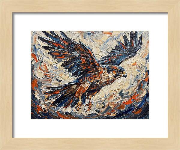 Soaring Falcon In Motion