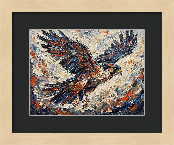 Soaring Falcon In Motion