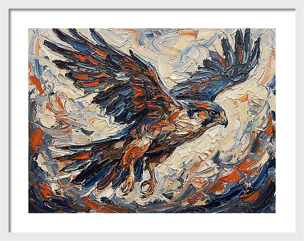 Soaring Falcon In Motion