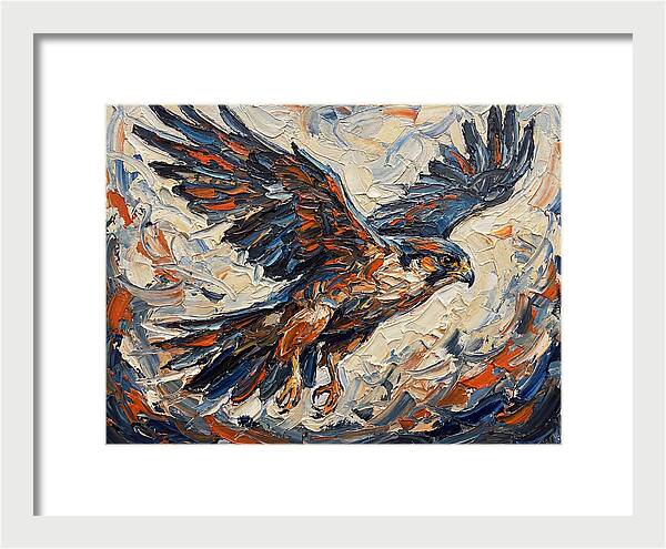 Soaring Falcon In Motion