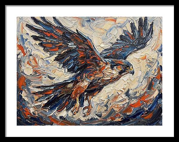 Soaring Falcon In Motion