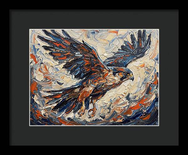 Soaring Falcon In Motion