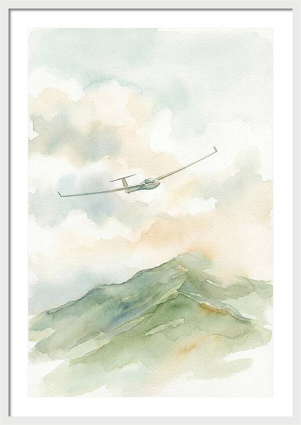 Soaring Over Green Mountains