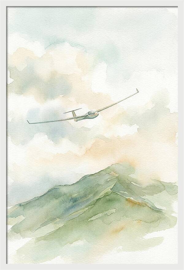 Soaring Over Green Mountains