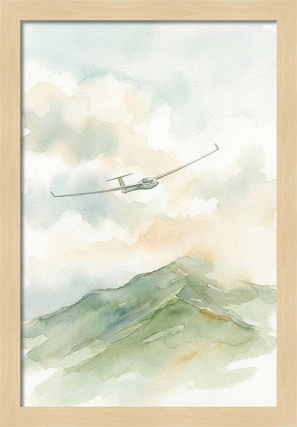Soaring Over Green Mountains