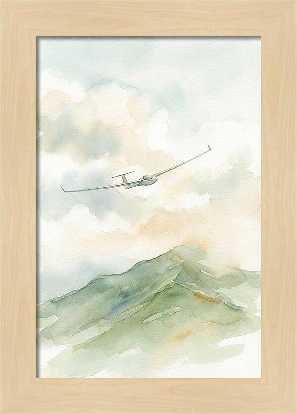 Soaring Over Green Mountains
