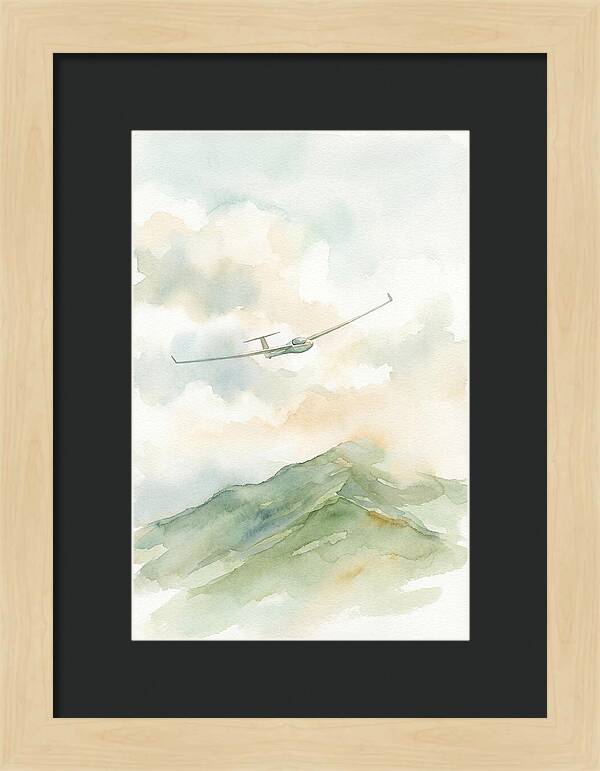 Soaring Over Green Mountains