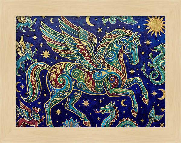 Soaring Pegasus Among Clouds