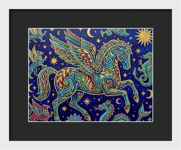 Soaring Pegasus Among Clouds