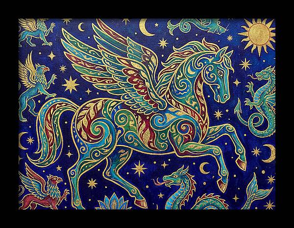 Soaring Pegasus Among Clouds