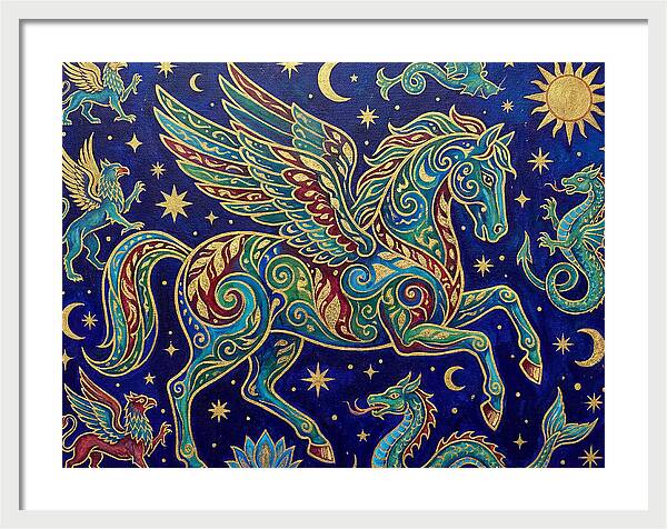 Soaring Pegasus Among Clouds