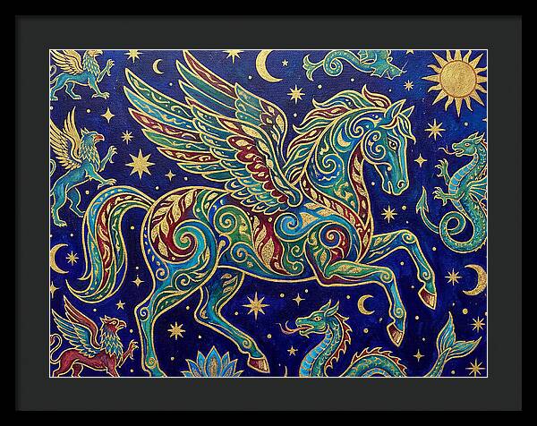Soaring Pegasus Among Clouds
