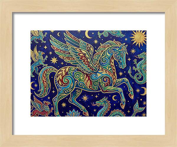Soaring Pegasus Among Clouds