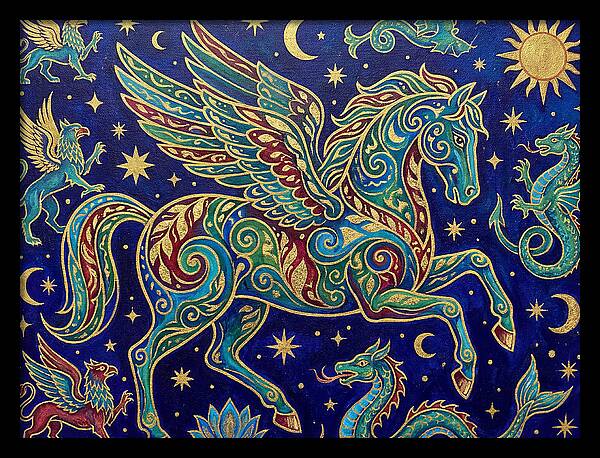 Soaring Pegasus Among Clouds