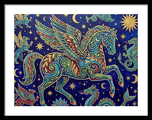 Soaring Pegasus Among Clouds
