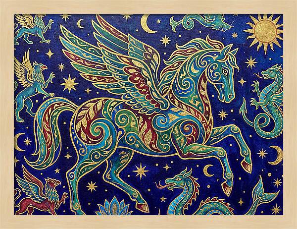 Soaring Pegasus Among Clouds