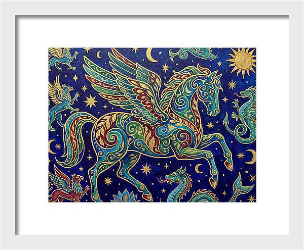 Soaring Pegasus Among Clouds