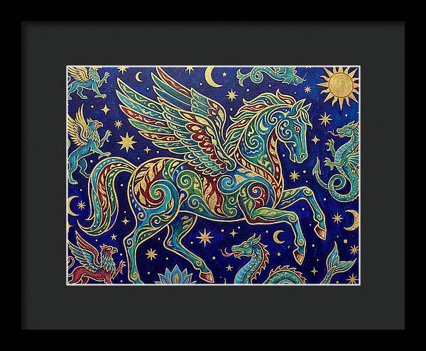 Soaring Pegasus Among Clouds