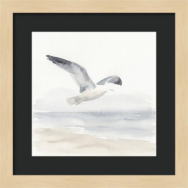 Soaring Seagull Over Water