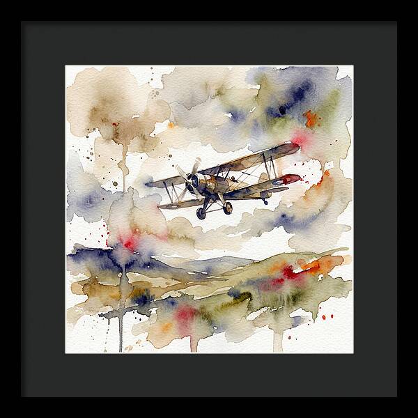 Soaring Through Watercolor Skies