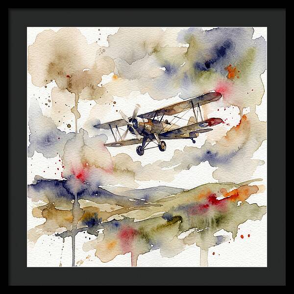 Soaring Through Watercolor Skies