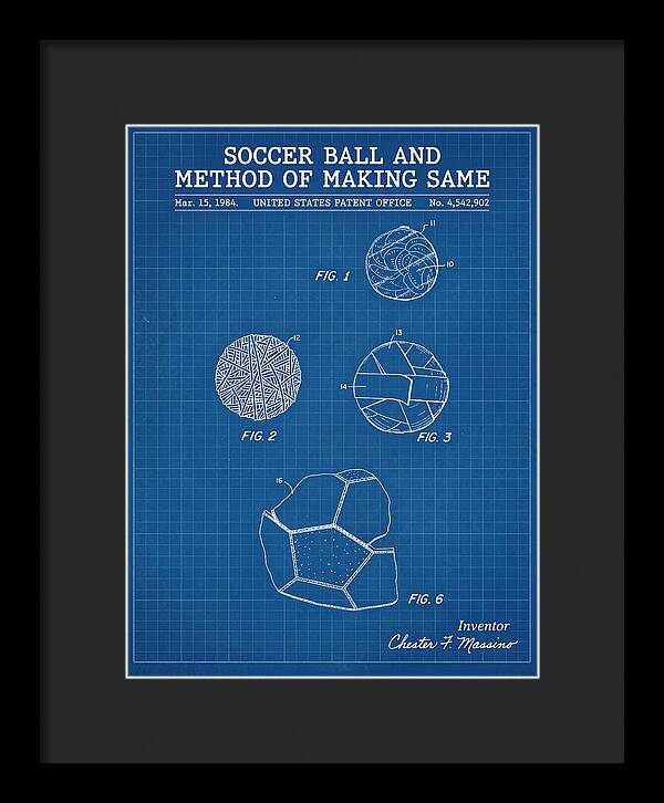 Soccer Ball And Method Of Making Same Blueprint Patent Us4542902
