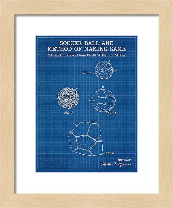 Soccer Ball And Method Of Making Same Blueprint Patent Us4542902