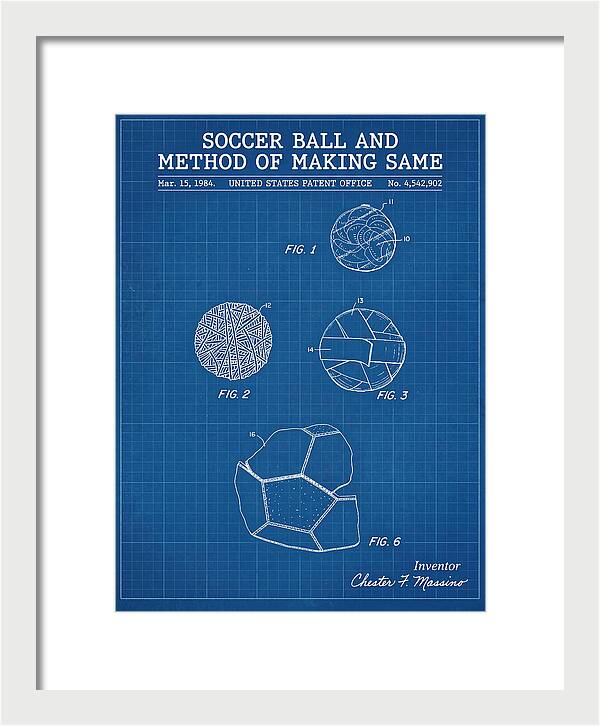 Soccer Ball And Method Of Making Same Blueprint Patent Us4542902
